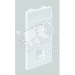 Connect Адаптер на 2 RJ45 CJ545U(FM) CJ546U(FM) шторки CIMA-модуль 52x108мм SC графит Simon S76B-14