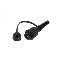 Индустриальный модуль-розетка, Кат.6, RJ45/8P8C, экранированная, IP67, черный NIKOMAX/NIKOLAN NMC-KJSE2-IS-PC-BK