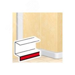 DLP Накладка плинтусная 2м серая 2м Daccord/Legrand 10580