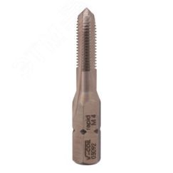 Метчик STI М 4,0х0,7 (Для шуруповерта) HSS-G D/4-5P 60 градусов 4h 36мм a=1/4'' Voelkel V03092