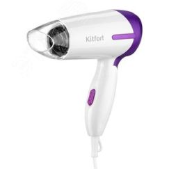 Фен складной KT-3209, мощность 850 Вт, цвет бело-фиолетовый KITFORT КТ-3209