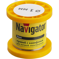 Припой 93 076 NEM-Pos02-61K-1-K50 (ПОС-61, катушка, 1 мм, 50 гр) Navigator Group 93076