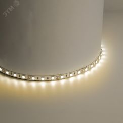 Лента светодиодная LEDх60/м 5м 14.4w/m 12в тепло-белый/на белом основании FERON LS606 теп-бел.