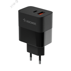 Сетевое зарядное устройство для смартфона USB TYPE-C 30ВТ КОСМОС KHCH30WUSBTC