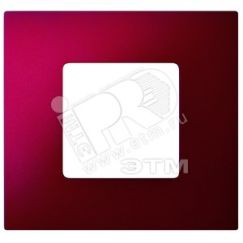 Рамка-декор на 1 пост для 2700610-03., S27Pl, Артик красный Simon 2700617-080