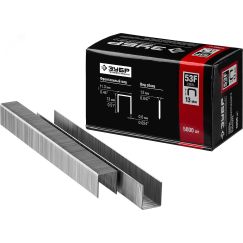 Скобы для степлера плоские тип 53F 13 мм, 5000 шт ЗУБР 31950-13