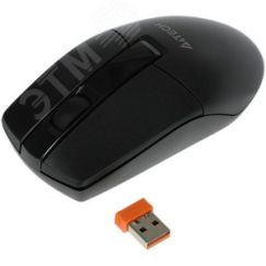Мышь беспроводная G3-330N, оптическая, USB, 1200dpi, 3 кнопки, черный A4Tech G3-330N