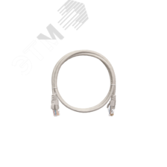 Шнур U/UTP 4 пары, Кат.6, 2хRJ45/8P8C, T568B, медный, PVC, серый, 1м, 10шт. NETLAN EC-PC4UE55B-BC-PVC-010-GY-10