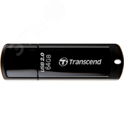 Флеш накопитель 64GB JetFlash 350, USB 2.0, черный Transcend TS64GJF350