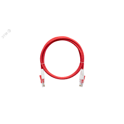 Шнур с замком U/UTP 4 пары Кат.6 2хRJ45/8P8C T568B 7х0195мм LSZH NIKOMAX/NIKOLAN NMC-PC4UE55B-005-CS-RD
