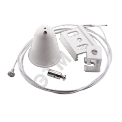 Комплект подвеса с тросом 1,5м черный Вартон V4-R4-05.0006.TRK-0001