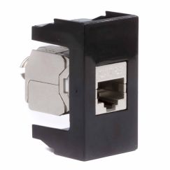 Розетка RJ-45 кат5E,экр,Viva,1 мод.,черн