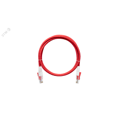 Шнур с замком U/UTP 4 пары Кат.5e 2хRJ45/8P8C T568B 7х0195мм LSZH NIKOMAX/NIKOLAN NMC-PC4UD55B-015-CS-RD