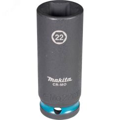 Головка торцовая ударная удлиненная Impact Black 1/2'' 22x81,5 мм Makita E-16514