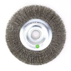 Щетка дисковая Д150x20x22,2, ворс гофр нерж сталь 0,30 (13-096) EuroBrush EB-MCST5