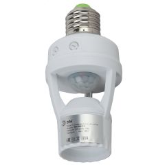 Датчик движения белый E27 60Вт 360гр 6м IP20 MD 014 ЭРА Б0043792