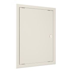 Люк-дверца ревизионный с ручкой, из ABS пластика 318х418 и с фланцем 296х396 , цвет Слоновая кость EVECS Л3040Р Ivory