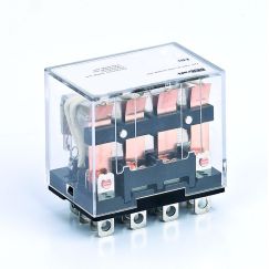 Промежуточное реле 4 конт. с LED инд. 10А 12В DC ПР-102 SE (Dekraft) 23936DEK