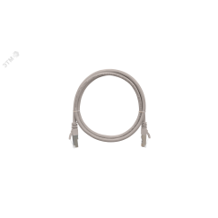 Шнур F/UTP 4 пары Кат.5e 2хRJ45/8P8C T568B 7х0165мм LSZH серый 5м NIKOMAX/NIKOLAN NMC-PC4SD55B-050-C-GY