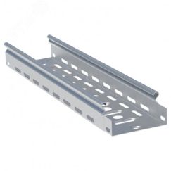 Лоток перфорированный металлический 50х300х3000-0.8 мм (12 м) EKF L5030001