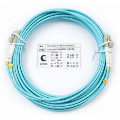 Шнур оптический duplex 7м LC-LC 50/125 мм OM3 LSZH Cabeus FOP-50-LC-LC-7m
