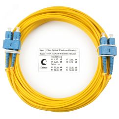 Шнур оптический duplex 15м SC-SC 9/125 sm LSZH Cabeus FOP(d)-9-SC-SC-15m