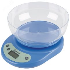 Весы кухонные электронные HS-3001 до 5 кг, цвет голубой HomeStar 002662