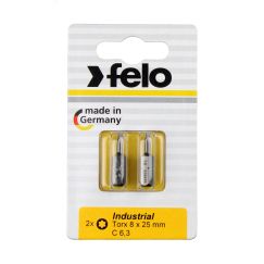 Бита серии Industrial TX 8х25, 2шт на блистере Felo 02608036