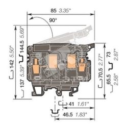 Клемма винтовая 10мм.кв ML10/13.SF.V0 TE Connectivity ОУЭО ENT1SNA199095R1300