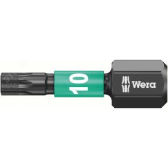 Бита ударная 867/1 IMP DC Impaktor TORX алмазное покрытие хвостовик 1/4 C 6.3 TX 10 x 25 мм WERA WE-057628