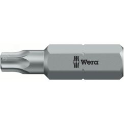 Бита 5-лучевая 867/1 Z IPR TORX PLUS (5-lobe TORX) с отверстием под штифт вязкая твёрдость хвостовик шестигранный 1/4 C 6.3 30 IPR x 25 мм WERA WE-134705