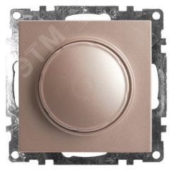Выключатель диммирующий TRIAC (механизм) 250В, 500W, серия Катрин, шампань STEKKER GLS10-7106-02
