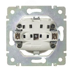 VALENA Розетка с заземлением 2К+З со шторками слоновая кость Daccord/Legrand 774122