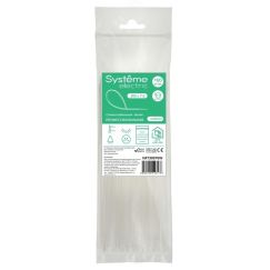 Стяжка кабельная MultiSet 300х7.6 Белая (100шт) SE (Systeme) IMT30076W