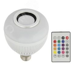 Светильник светодиодный Диско с динамиком и Bluetooth 220В белый ULI-Q340 8W/RGB/E27 WHITE Uniel UL-00007709