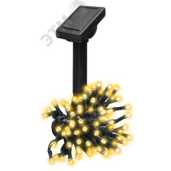 Солнечная светодиодная гирлянда SLR-G01- 50Y желт., 50 LED ФАZА JazzWay 5027299