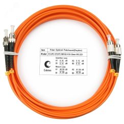 Шнур оптический duplex 7м FC-ST 62,5/125 мм LSZH Cabeus FOP-62-FC-ST-7m