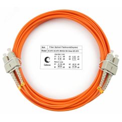 Шнур оптический duplex 7м SC-SC 62,5/125 мм LSZH Cabeus FOP-62-SC-SC-7m