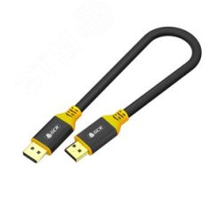 Кабель DisplayPort 1.2 DP 19М на 19М, 3 м., черный-желтый Greenconnect GCR-54438