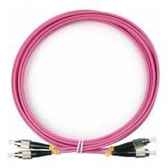 Шнур оптический duplex 3м FC-FC 50/125 мм OM4 LSZH Cabeus FOP-50-OM4-FC-FC-3m