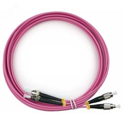 Шнур оптический duplex 3м FC-ST 50/125 мм OM4 LSZH Cabeus FOP-50-OM4-FC-ST-3m