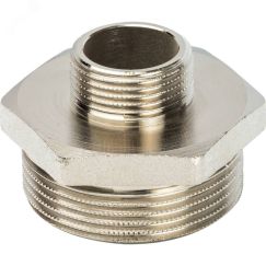 Ниппель НН 1'1/2х3/4' переходной, никелированный STOUT SFT-0004-011234