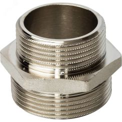 Ниппель НН 1'1/2х1'1/4 переходной, никелированный STOUT SFT-0004-112114