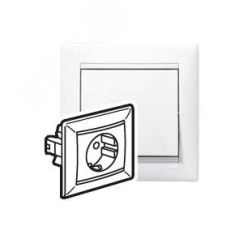 VALENA Розетка с заземлением в сборе винтовые зажимы белая Daccord/Legrand 774423
