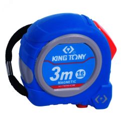 Рулетка измерительная 3 м, магнитный крюк King Tony 79094-03M