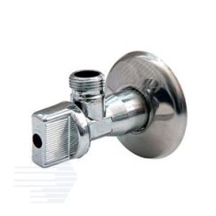Кран шаровой бытовой хромированный угловой R613 1/2' НР Giacomini R613X003