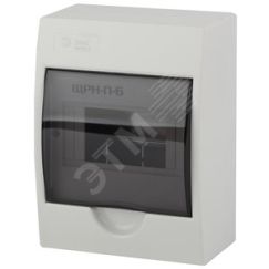 Корпус пластиковый навесной ЭРА SIMPLE ЩРН-П-06   IP41 прозрачная крышка белый ЭРА Б0041522