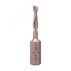 Сверло по металлу Hex-1/4'' 3,0x38/16мм h8 3xD HSS-G 118 градусов Voelkel V67130
