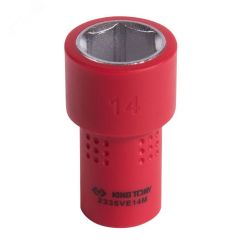 Головка торцевая диэлектрическая шестигранная 1/4'' 14 мм King Tony 2335VE14M