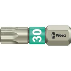 Бита 3867/1 TS TORX нержавеющая сталь хвостовик 1/4 C 6.3 TX 30 x 25 мм WERA WE-071037